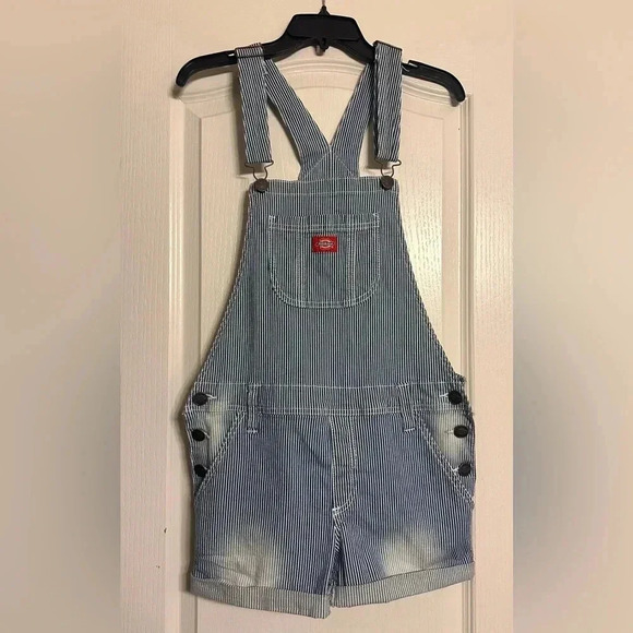 Dickies Striped Overalls - Picture 1 of 3